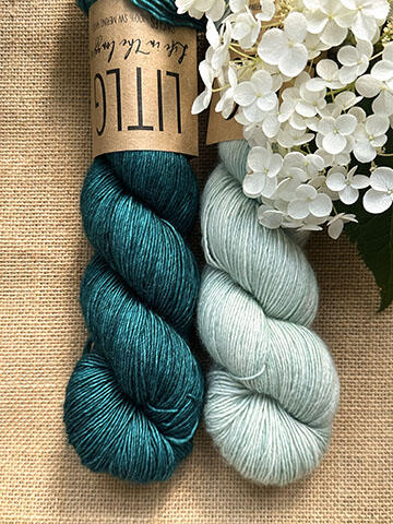 Peacock Garden Garden Sisters' Brioche yarn kit